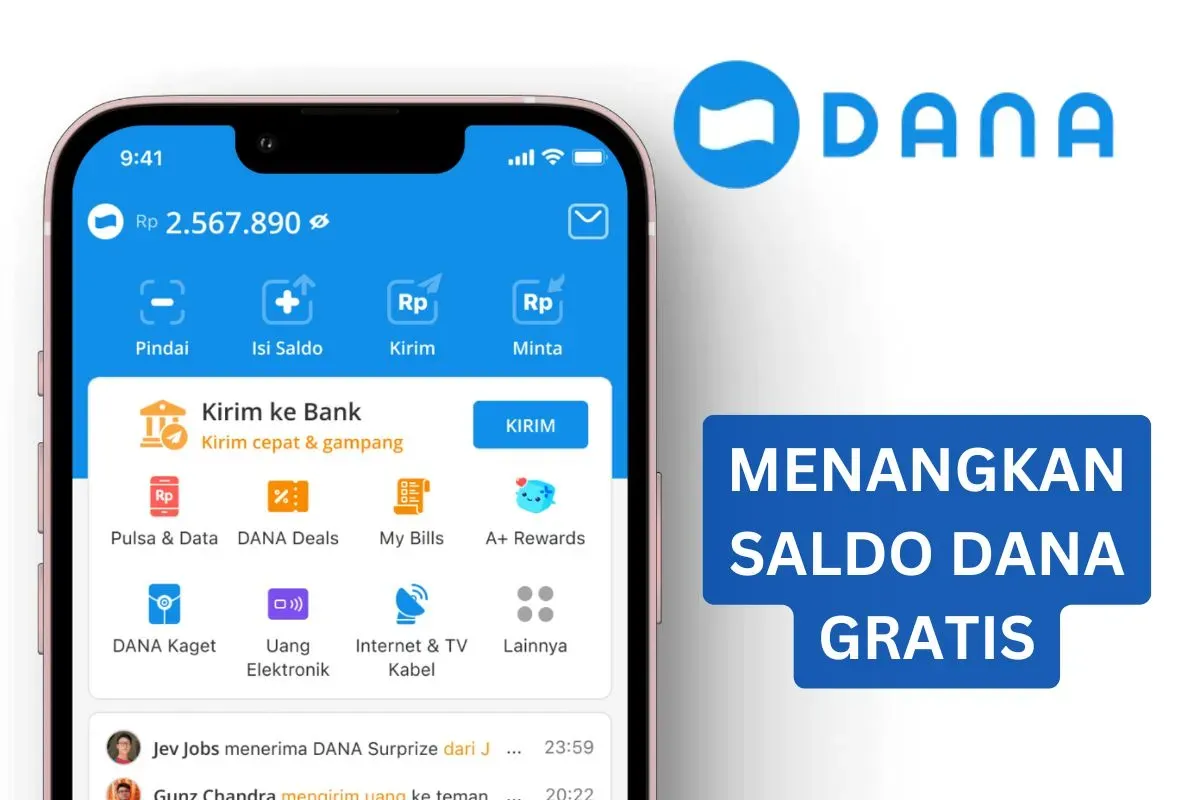 Menangkan saldo DANA gratis dengan cara ini! (Sumber: Poskota/Legenda Kinanty Putri)