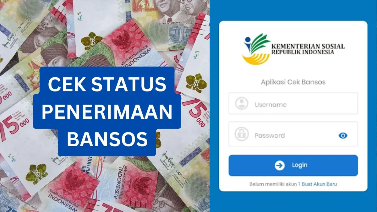 Cara cek status penerimaan bansos BPNT. (Sumber: Canva)