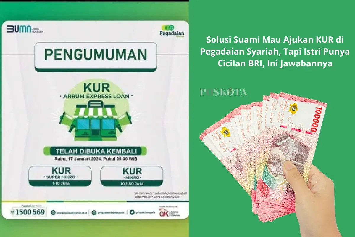 Ajukan KUR di Pegadaian Syariah dengan mudah! Peluang usaha semakin terbuka lebar." (Sumber: Poskota/Yusuf Sidiq)