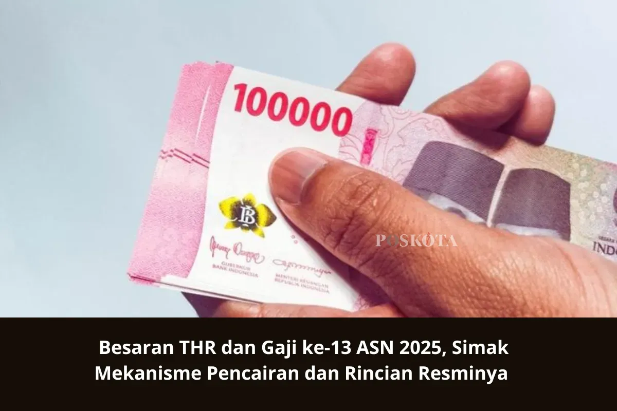 Pemerintah memastikan pencairan THR dan Gaji ke-13 bagi ASN di tahun 2025 tetap berjalan sesuai rencana. (Sumber: Poskota/Yusuf Sidiq)