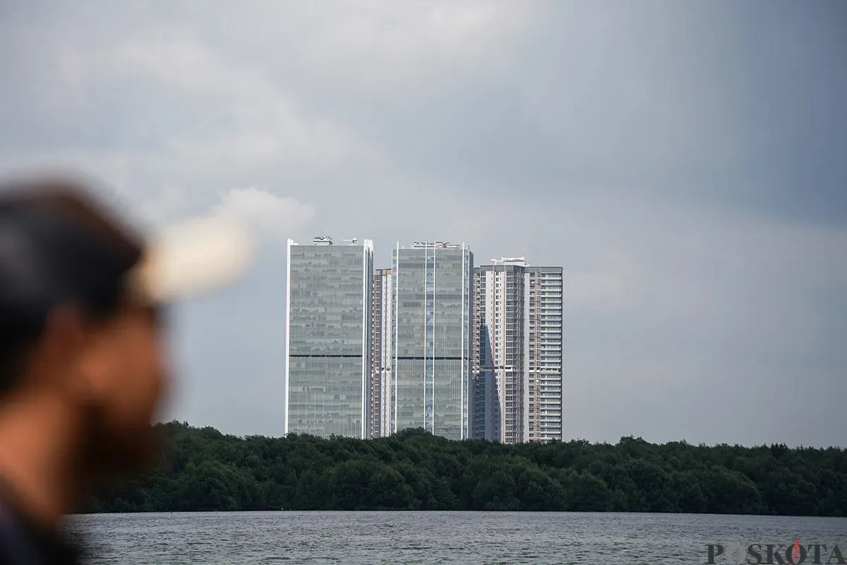 Suasana Hutan Lindung Angke Kapuk yang dipenuhi dengan pohon mangrove di Penjaringan, Jakarta Utara, Rabu, 5 Februari 2025. (Sumber: Poskota/Bilal Nugraha Ginanjar)