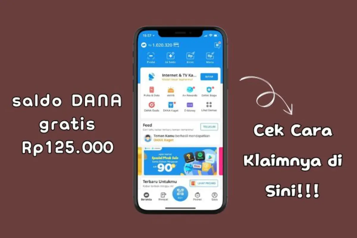 Segera cek langkah-langkah mendapatkan saldo DANA gratis senilai Rp125.000. (Sumber: Poskota/Iko Sara Hosa)