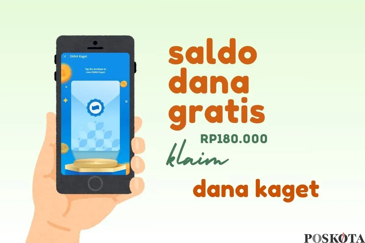 Akses link DANA Kaget dan dapatkan saldo gratis hingga Rp180.000. (Sumber: Poskota/Della Amelia)