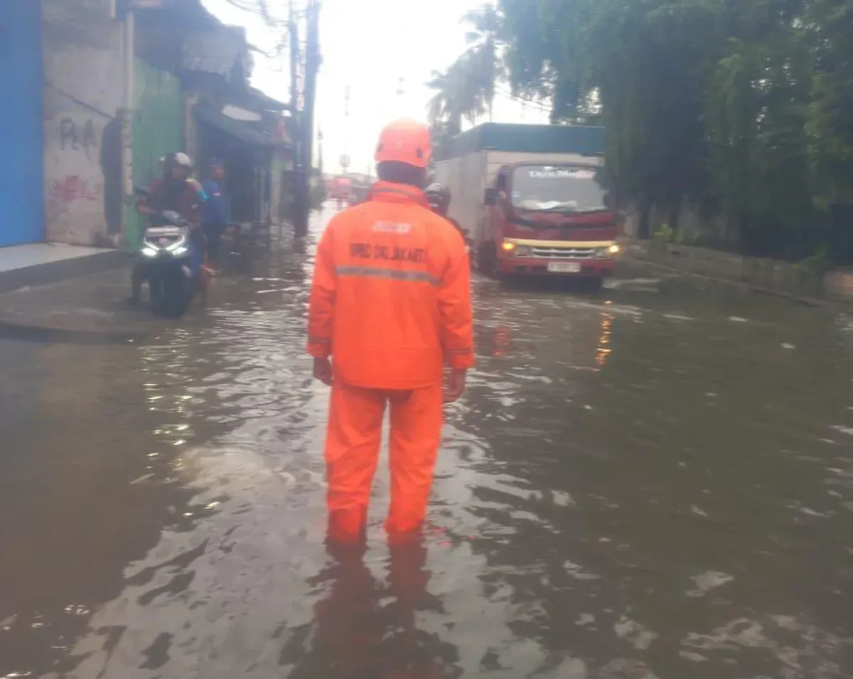 Banjir di kawasan Kalideres, Jakarta Barat, Sabtu, 8 Februari 2025. (Sumber: Dok. BPBD Jakarta)