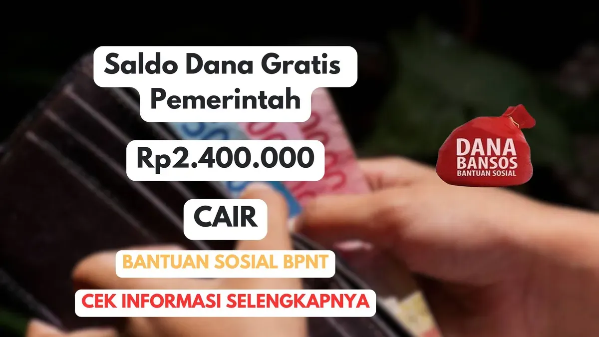 Saldo Dana Gratis Rp2.400.000 dari pemerintah akan cair lewat bantuan sosial BPNT untuk penyaluran selama satu tahun. Cek di sini (Sumber: Poskota/Herdyan Anugrah Triguna)