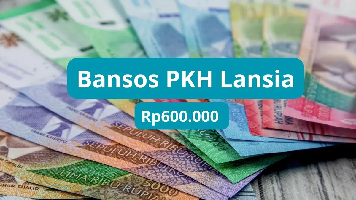 Bansos PKH lansia Rp600.000 tahap 1 periode Januari-Maret 2025 segera cair. (Canva)