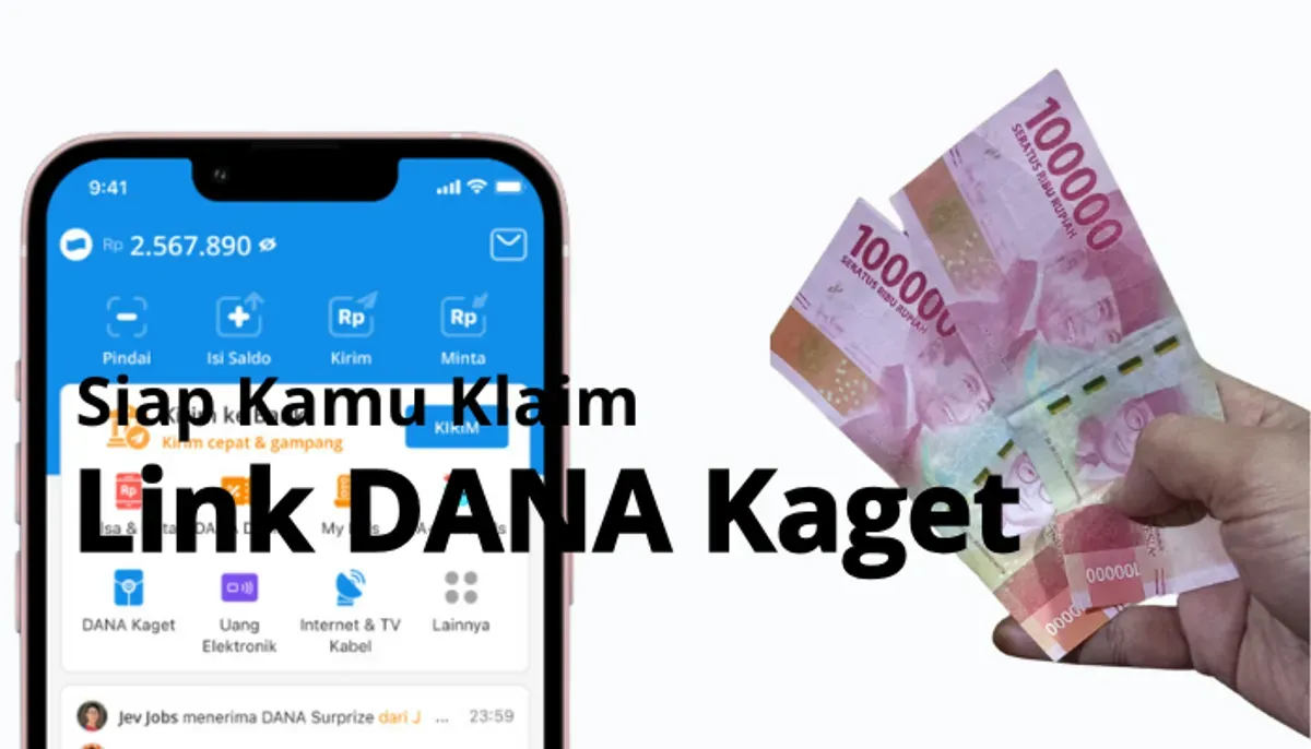 Link DANA Kaget merupakan fitur yang dibagikan oleh para pengguna dompet elektronik DANA untuk para pengguna lainnya. (Sumber: Poskota/Dadan Triatna)