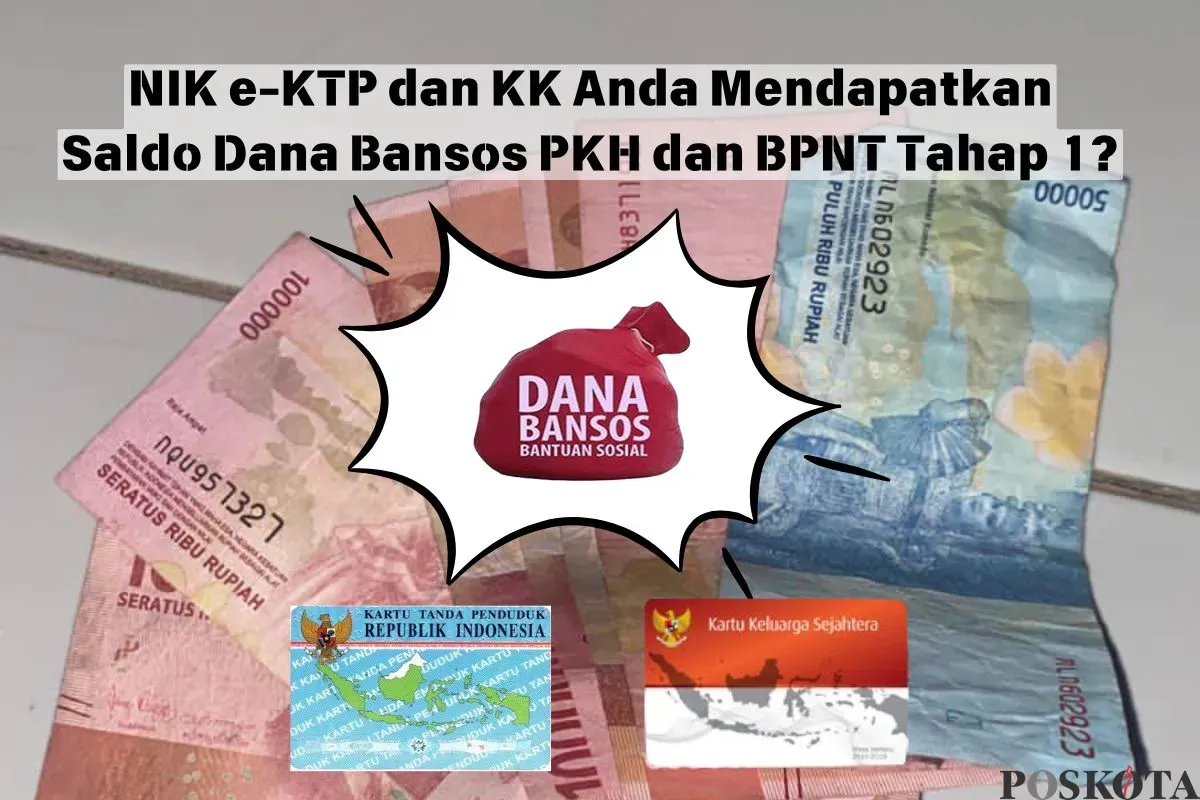 Berikut cara cek NIK e-KTP dan KK Anda mendapatkan saldo dana bansos PKH atau BPNT tahap 1 atau tidak? (Sumber: Poskota/Insan Sujadi)