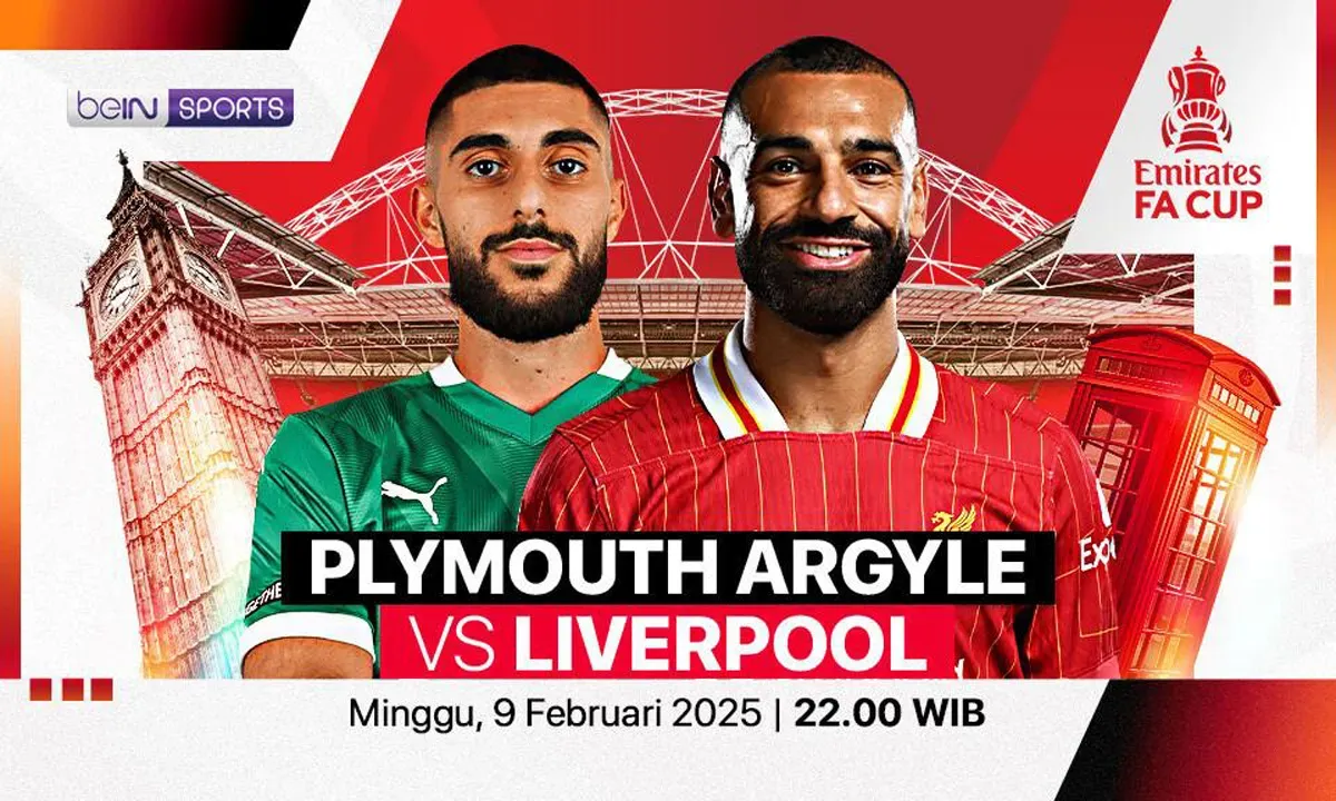 Link live streaming Plymouth Argyle vs Liverpool. (Sumber: Vidio)