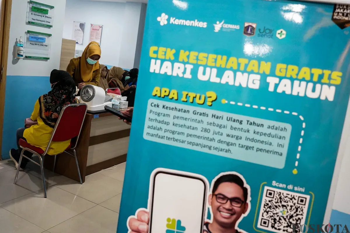 Program Cek Kesehatan Gratis (CKG) sebagai kado ulang tahun dari negara kepada masyarakat dimulai per 10 Februari 2025. (Sumber: Poskota/Bilal Nugraha Ginanjar)