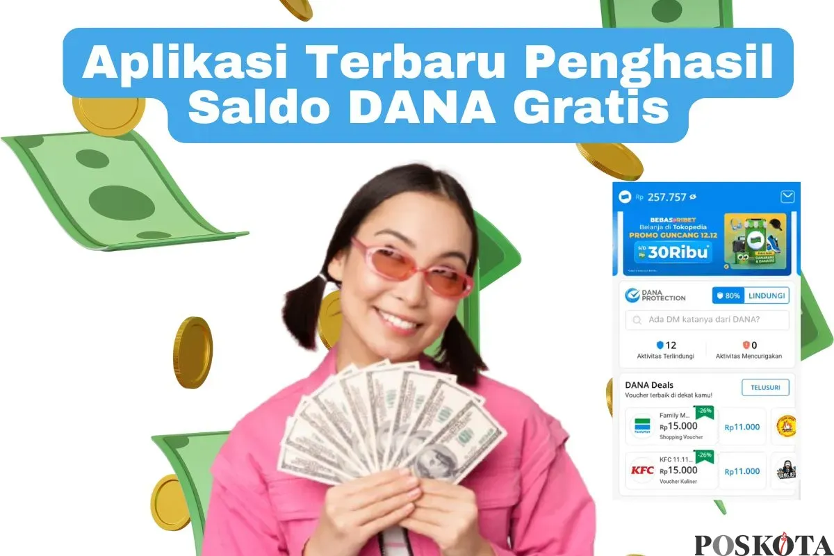 Kiat mendapatkan uang dari internet untuk pemula dengan cara memanfaatkan aplikasi penghasil saldo DANA. (Sumber: Poskota/Arip Apandi)