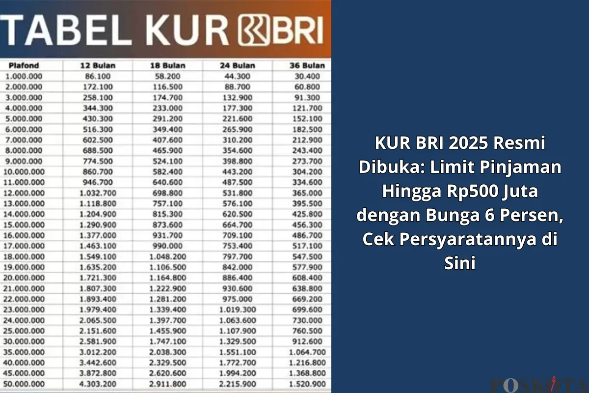 Ajukan KUR BRI 2025 sekarang, plafon pinjaman hingga Rp500 juta dengan proses mudah! (Sumber: Poskota/Yusuf Sidiq)