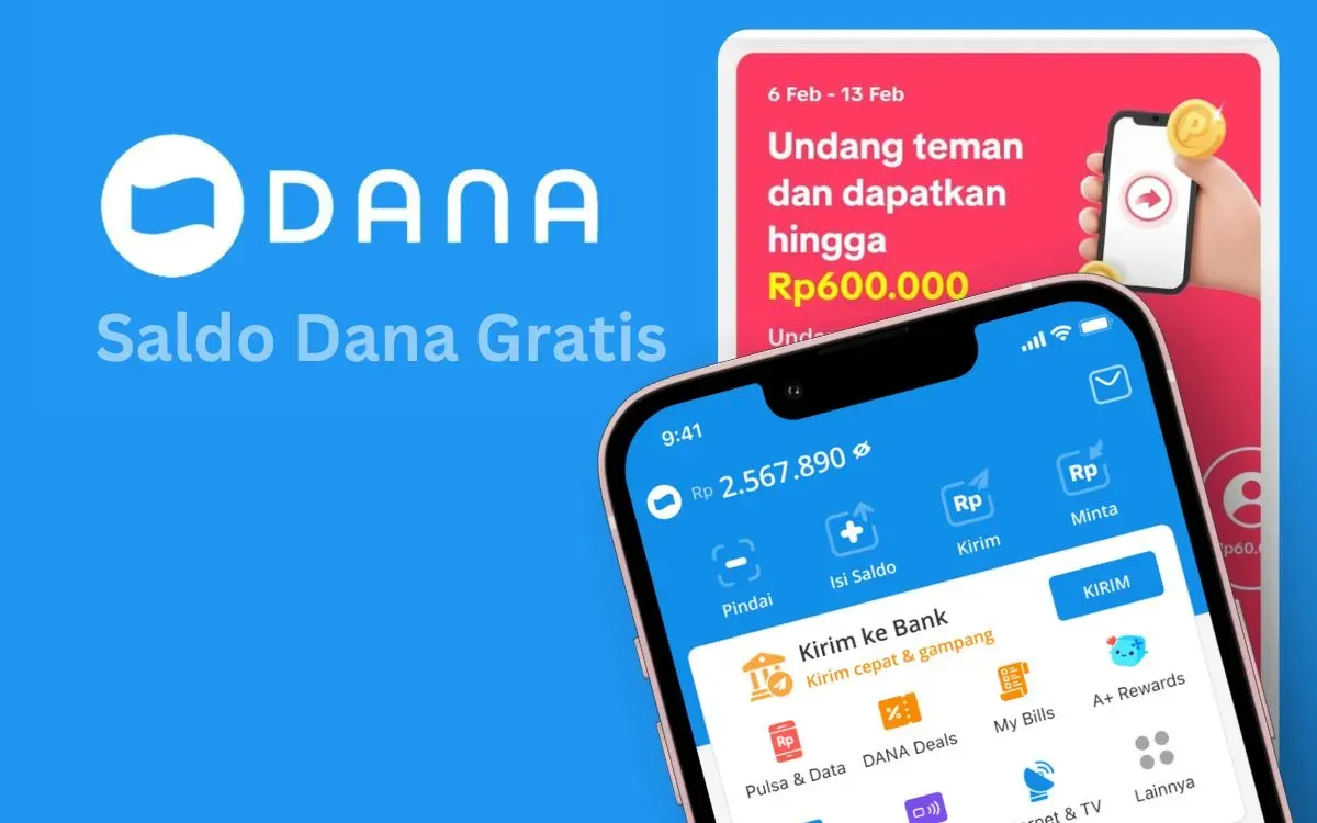 Cuan! Klaim saldo DANA Rp600.000 dari TikTok, begini caranya. (Sumber: Poskota/Faiz)