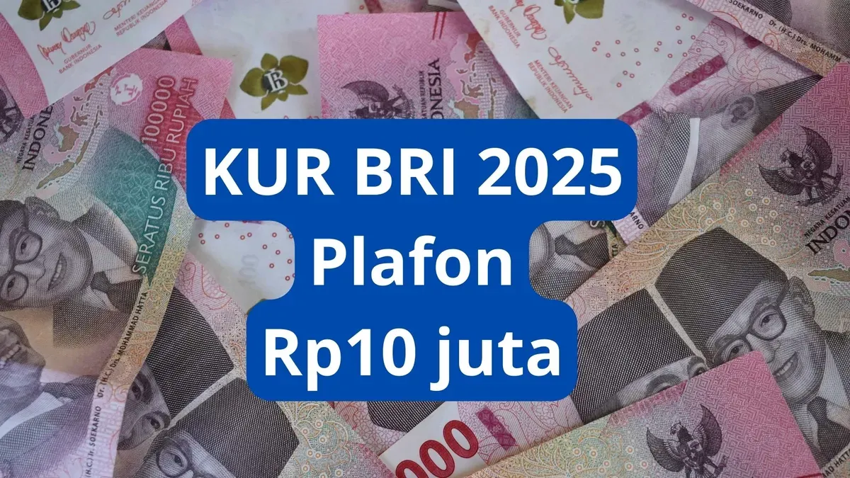 KUR BRI 2025 plafon Rp10 juta tenor cicilan dari 12 bulan hingga 60 bulan. (Canva)