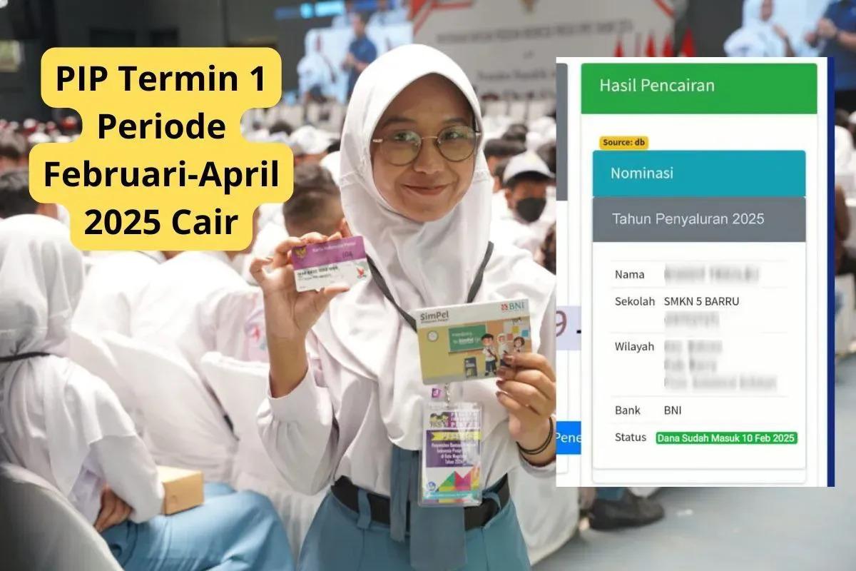 Pencairan saldo bansos Rp1.800.000 dari PIP termin 1 Februari-April 2025. (Sumber: Poskota/Audie Salsabila)