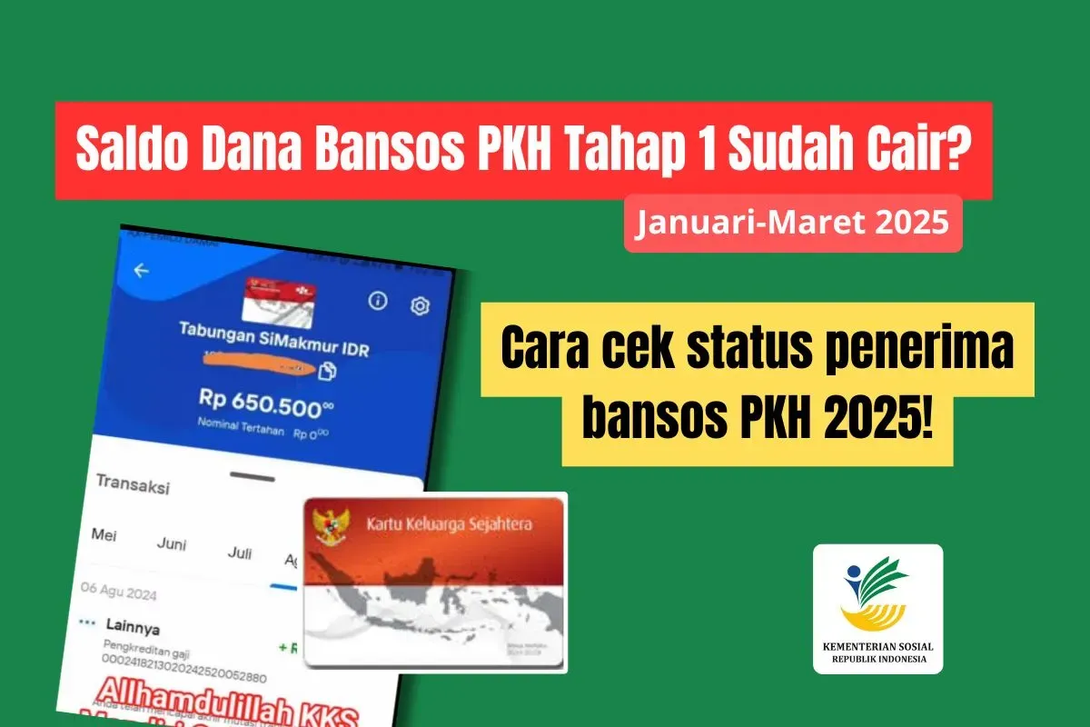 Informasi terbaru terkait pencairan saldo dana bansos PKH tahap 1 2025 lewat rekening KKS. (Sumber: Poskota/Iko Sara Hosa)