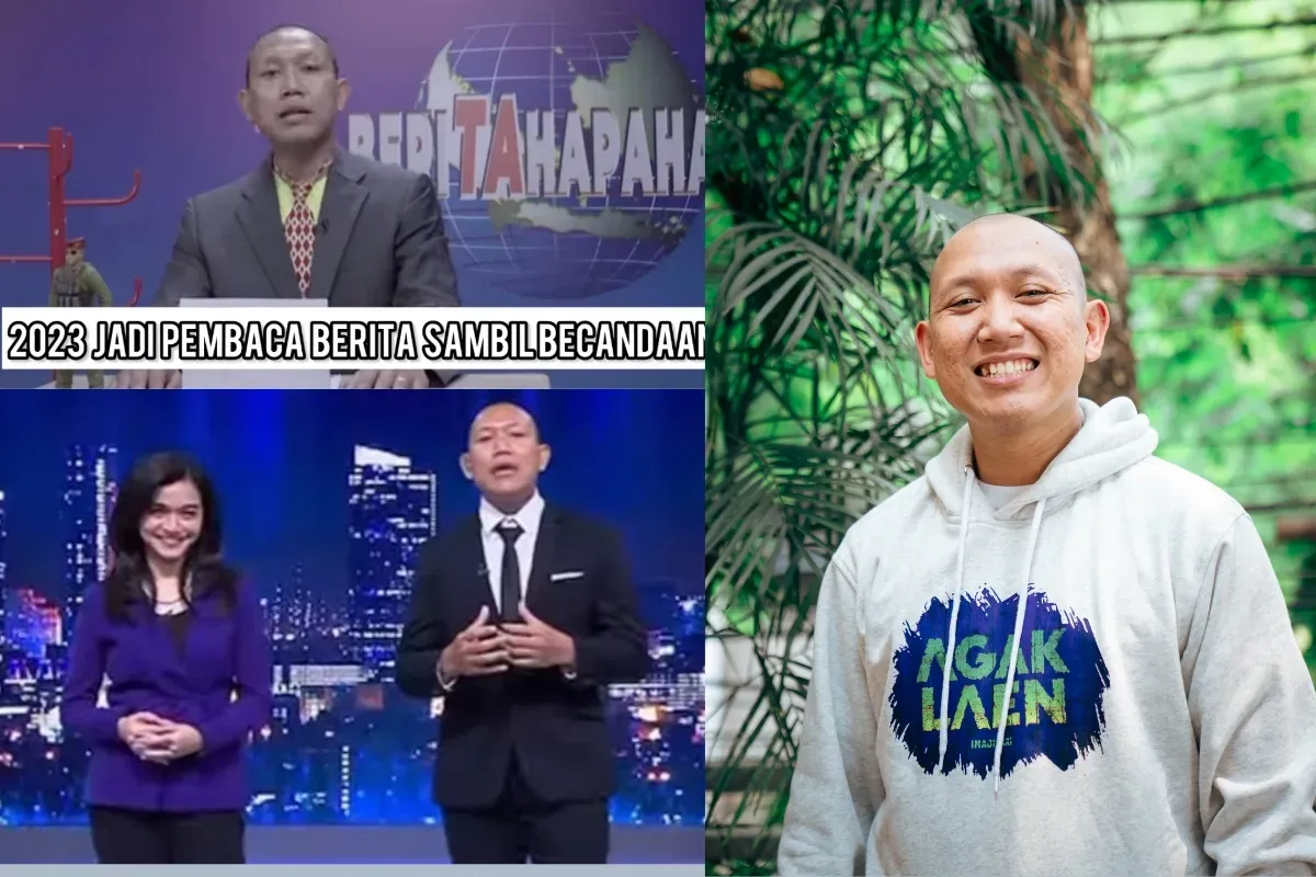 Komedian Oki Rengga menjadi presenter program berita setelah sebelumnya pernah bermain peran sebagai candaan. (Sumber: Instagram/@okirengga33)
