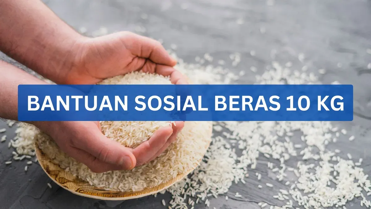 Penyaluran bantuan sosial beras 10 kg. (Sumber: Canva)