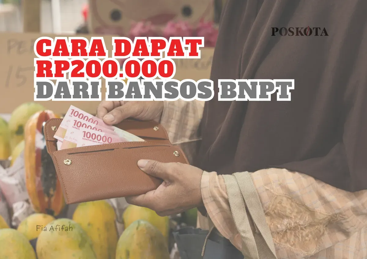 Beikut ini adalah cara yang dapat dilakukan untuk mendapatkan Rp200.000 tiap bulan dari bansos BPNT. (Sumber: Poskota/Fia Afifah)