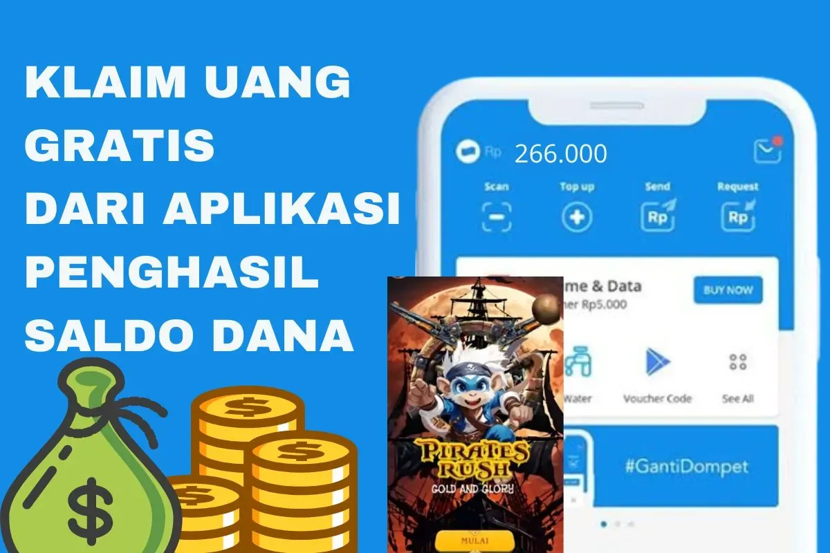 Klaim uang gratis dari aplikasi penghasil saldo DANA (Sumber: Poskota/Rivera Jesica Souisa)