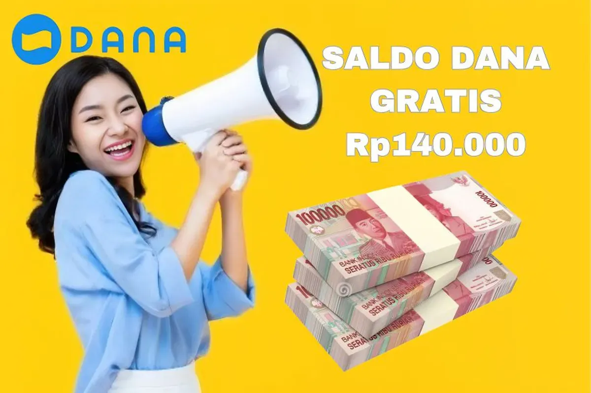 Tanpa undang teman Anda bisa dapatkan saldo DANA Gratis Rp140.000 melalui aplikasi penghasil uang langsung masuk dompet elektronik. (Sumber: Poskota/Syania Nurul Lita Baikuni)