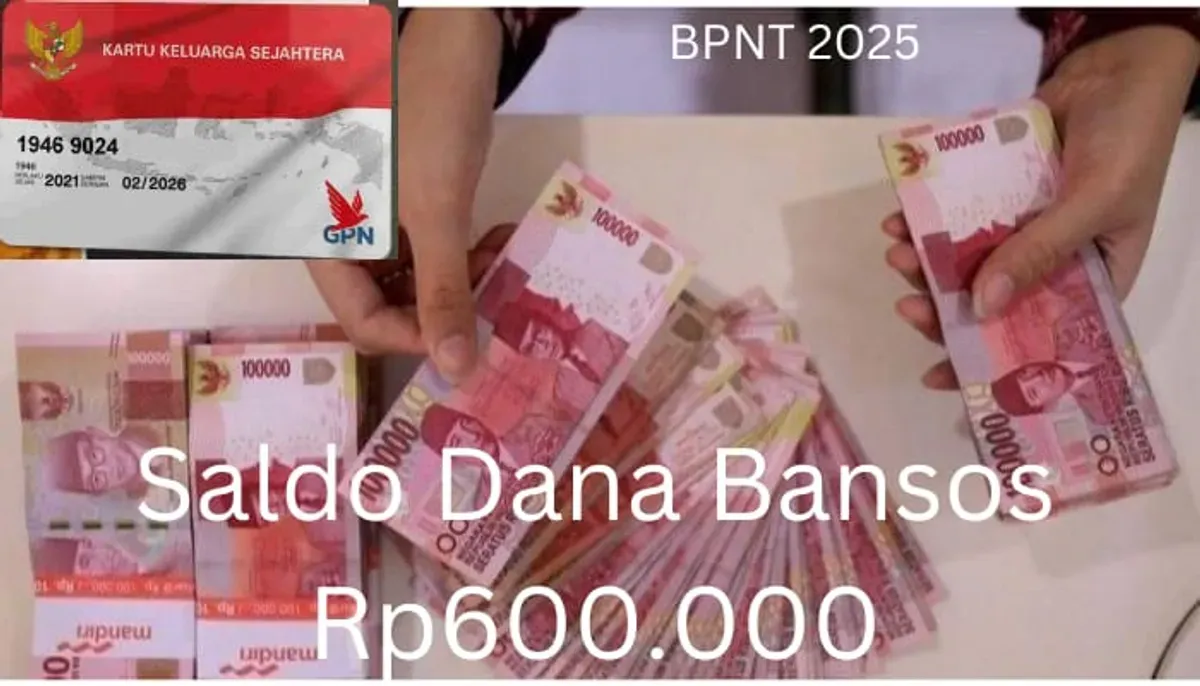 Rekening KKS atas Nama Anda berhak terima saldo dana bansos Rp600.000 dari subsidi BPNT 2025. (Sumber: Poskota/Gabriel Omar Batistuta)