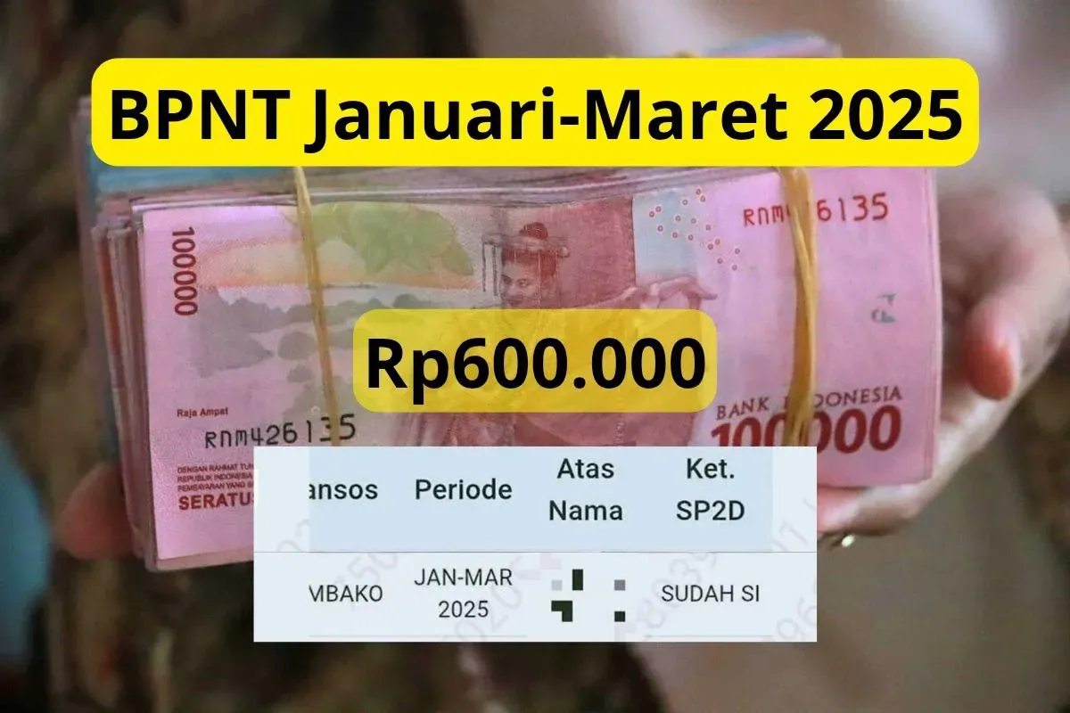 Proses pencairan saldo bansos BPNT Januari-Maret 2025. (Sumber: Poskota/Audie Salsabila/Naura Vlog)