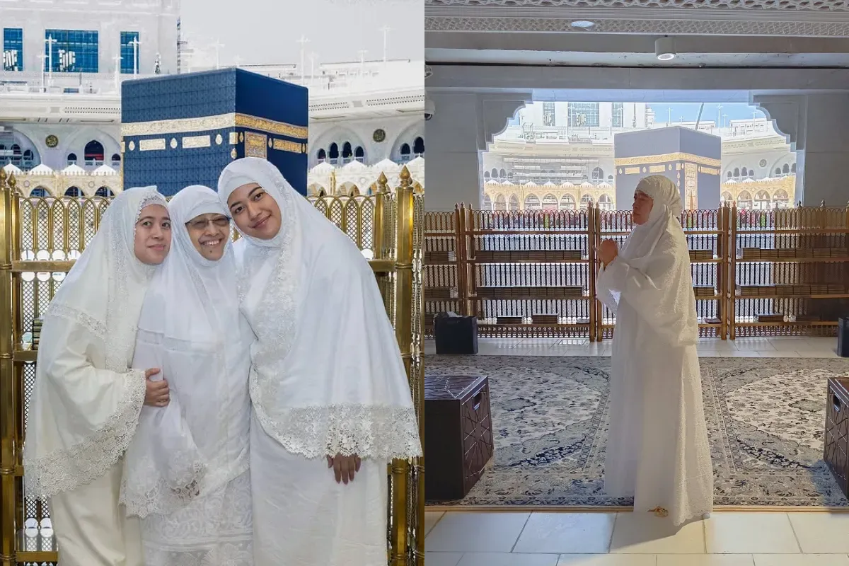 Potret saat Puan Maharani dan Megawati melaksanakan ibadah umrah di Tanah Suci Makkah. (Sumber: Instagram/@puanmaharaniri)