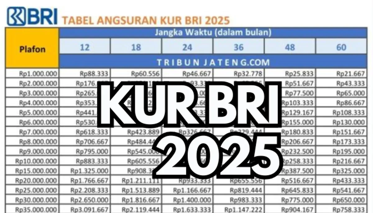 KUR BRI 2025 hadir dengan berbagai pilihan plafon pinjaman, mulai dari puluhan juta hingga ratusan juta rupiah. (Sumber: Poskota/Dadan Triatna)