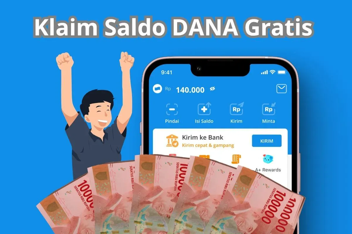 Klaim saldo DANA gratis setiap hari. (Sumber: Poskota/Audie Salsabila)