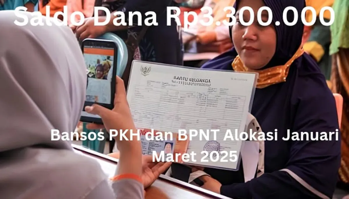 NIK e-KTP dan KK Anda dipilih pemerintah terima saldo dana Rp3.300.000 dari subsidi bansos PKH dan BPNT alokasi Januari Maret 2025. (Sumber: Poskota/Gabriel Omar Batistuta)