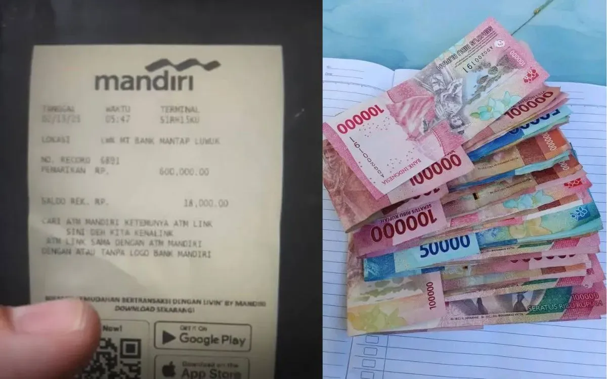 Saldo dana bansos PKH cair Rp600.000 lewat Bank Mandiri hari ini. (Sumber: Istimewa)