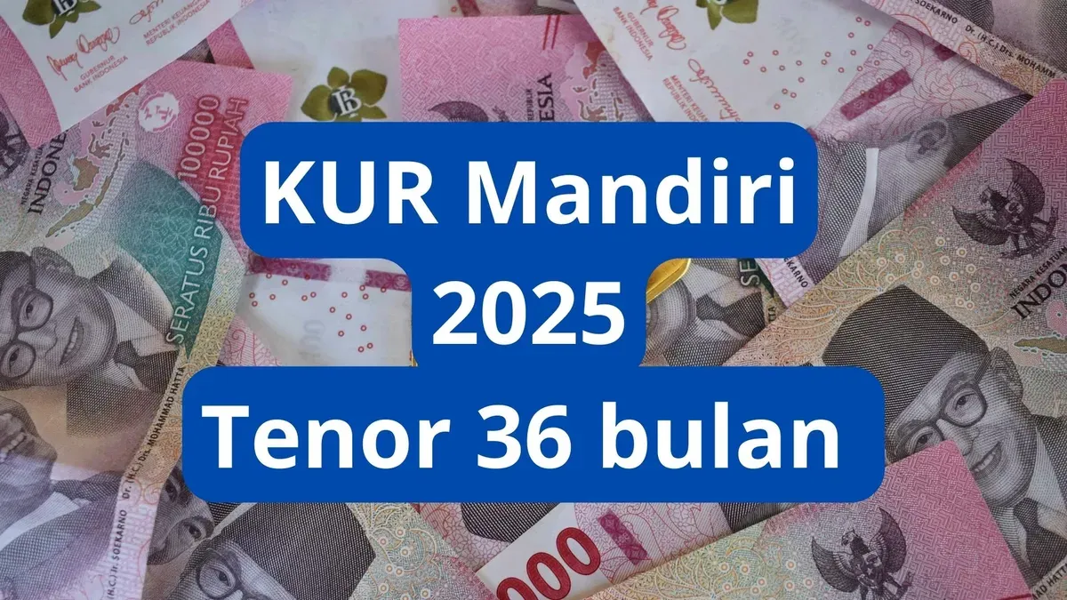 Pengajuan pinjaman KUR Mandiri 2025 plafon Rp50 juta tenor 36 bulan. (Canva)