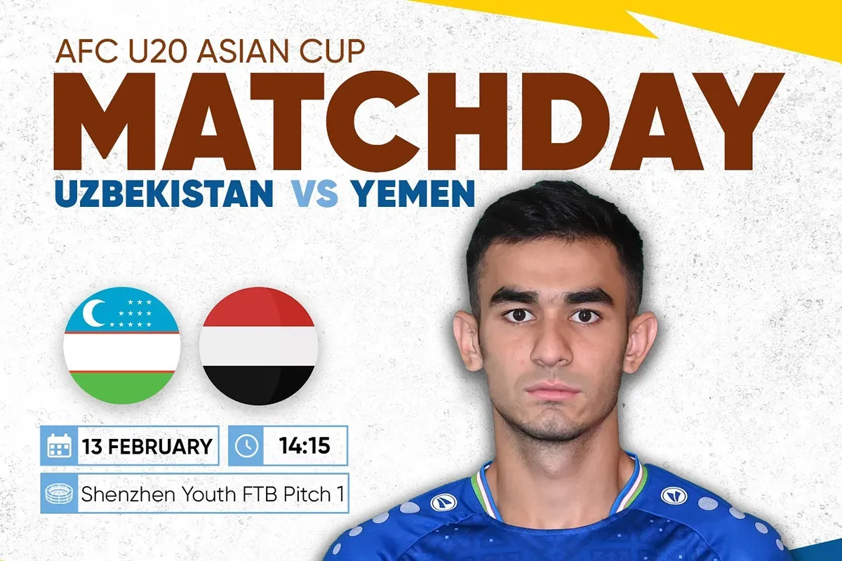 Link live streaming Uzbekistan vs Yaman di matchday 1 Grup C Piala Asia U20 2025. (Sumber: Instagram @uzbekistanfa)