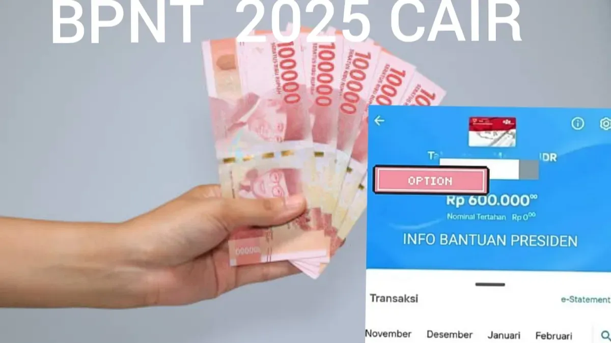 Ilustrasi saldo dana bansos BPNT 2025 sudah cair merata ke KKS Bank Mandiri. (Sumber: Edited Poskota/Kamila Sayara)