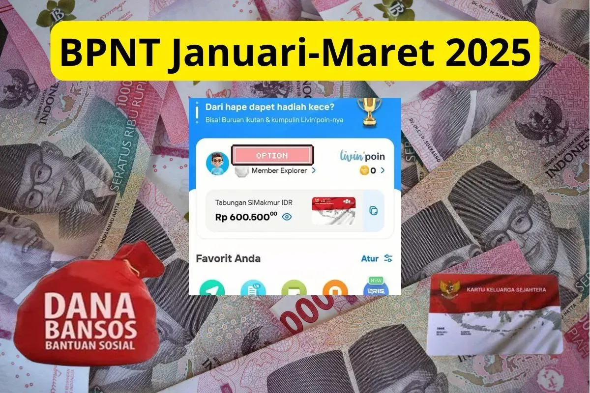 Penyaluran saldo bansos Rp600.000 dari BPNT Januari-Maret 2025 di bank ini. (Sumber: Poskota/Audie Salsabila)