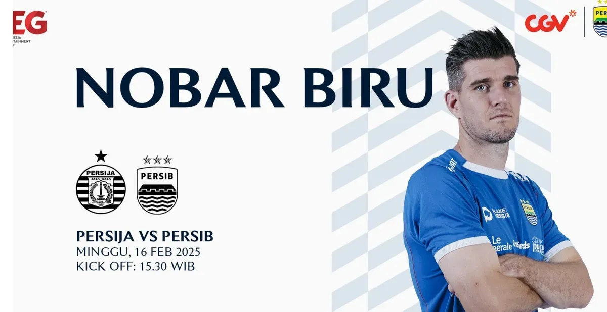 Lokasi Nobar Biru laga Persib VS Persija Jakarta di beberapa titik yang ada di Kota Bandung pada Minggu, 16 Februari 2025. (Sumber: Dok Official Persib)