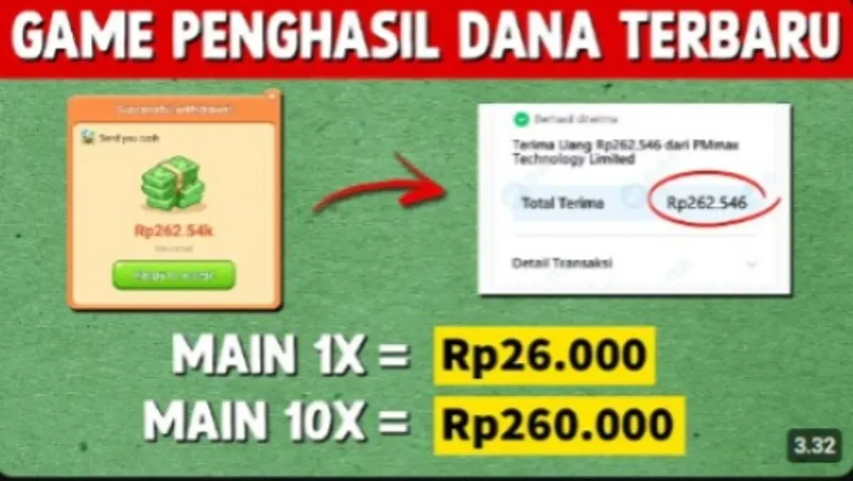 Mau saldo DANA gratis? Coba aplikasi penghasil uang 2025! Hanya main game, saldo langsung cair ke e-wallet Gopay & OVO. (Sumber: Youtube BANG GAPTEK ID)