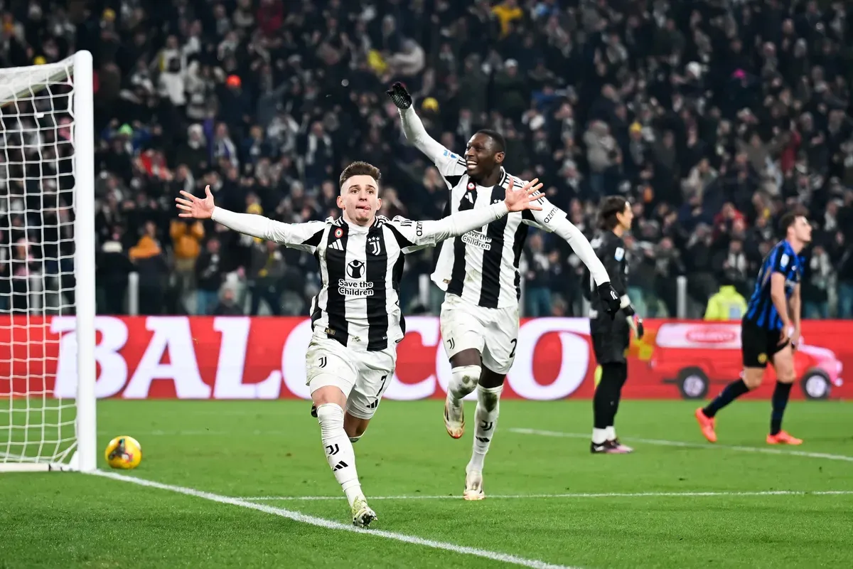 Gol tunggal Francisco Conceicao menangkan Juventus atas Inter Milan di giornata 25 Serie A. (Sumber: X/@TheEuropeanLad)