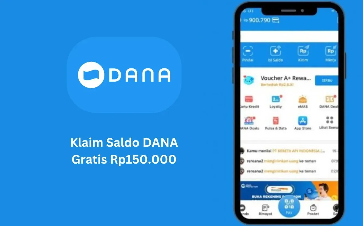 Cara klaim saldo DANA gratis Rp150.000. (Sumber: Poskota/Faiz)