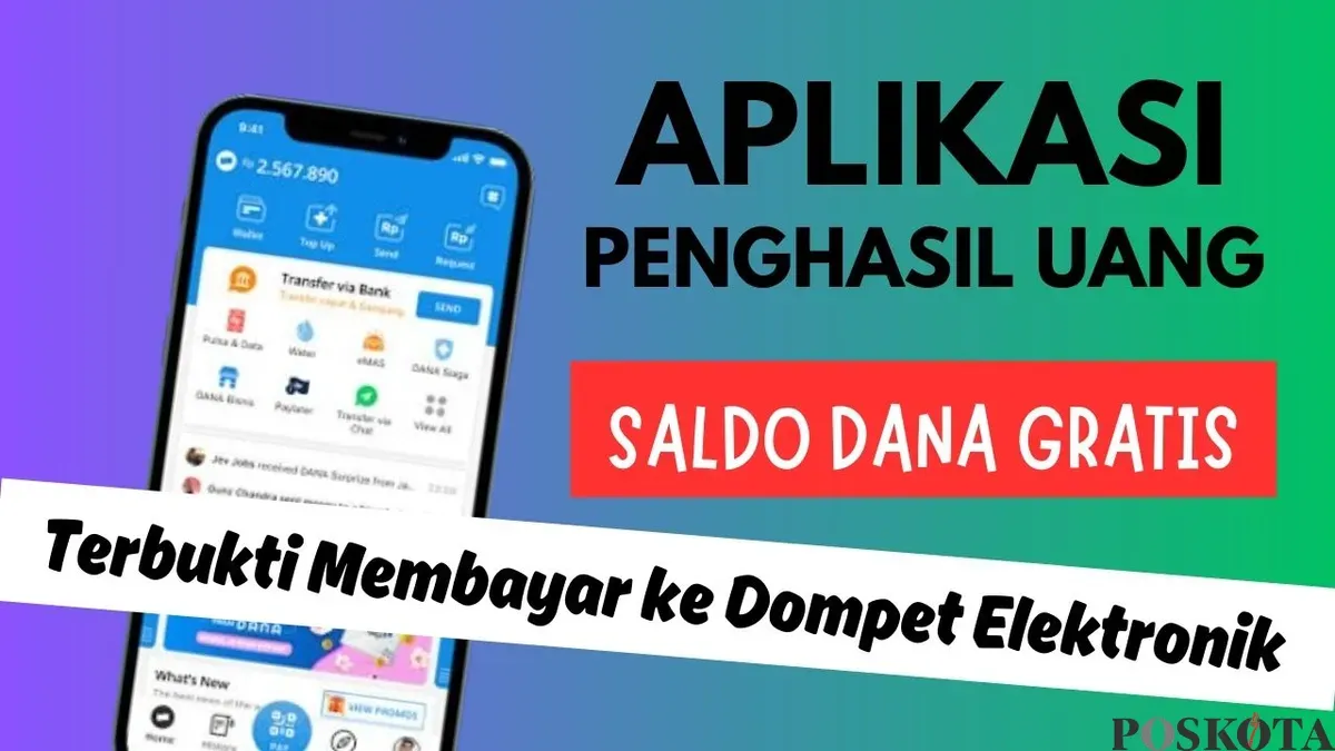 Dapatkan saldo DANA gratis Rp80.000 hanya dengan ikut kuis! Segera unduh aplikasinya dan raih kesempatan untuk mendapatkan uang dengan mudah. Sikat sekarang! (Sumber: Poskota/Neni Nuraeni/DANA)