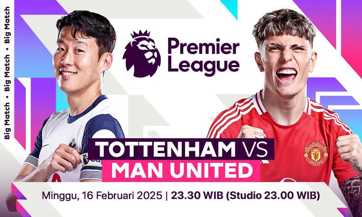 Link live streaming Tottenham vs Manchester United. (Sumber: Vidio)