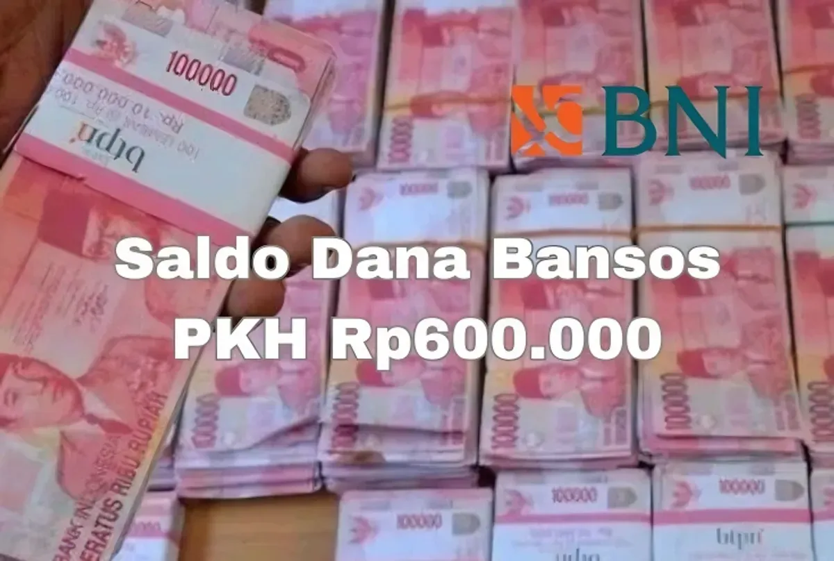 Rekening BNI Anda berhasil terisi saldo dana bansos dari PKH tahap satu 2025 Rp600.000, cek selengkpnya. (Sumber: Poskota/Syania Nurul Lita Baikuni)