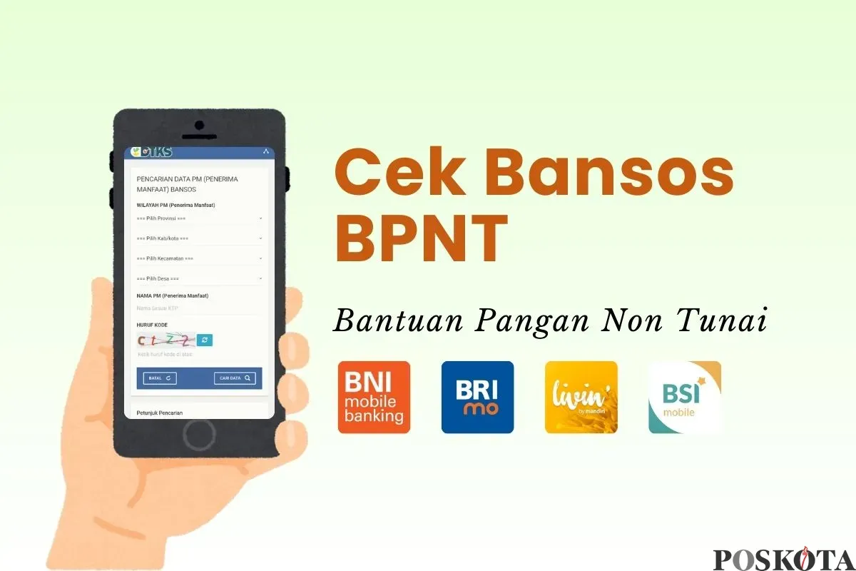 Informasi pengecekan bansos BPNT 2025. (Sumber: Poskota/Della Amelia)