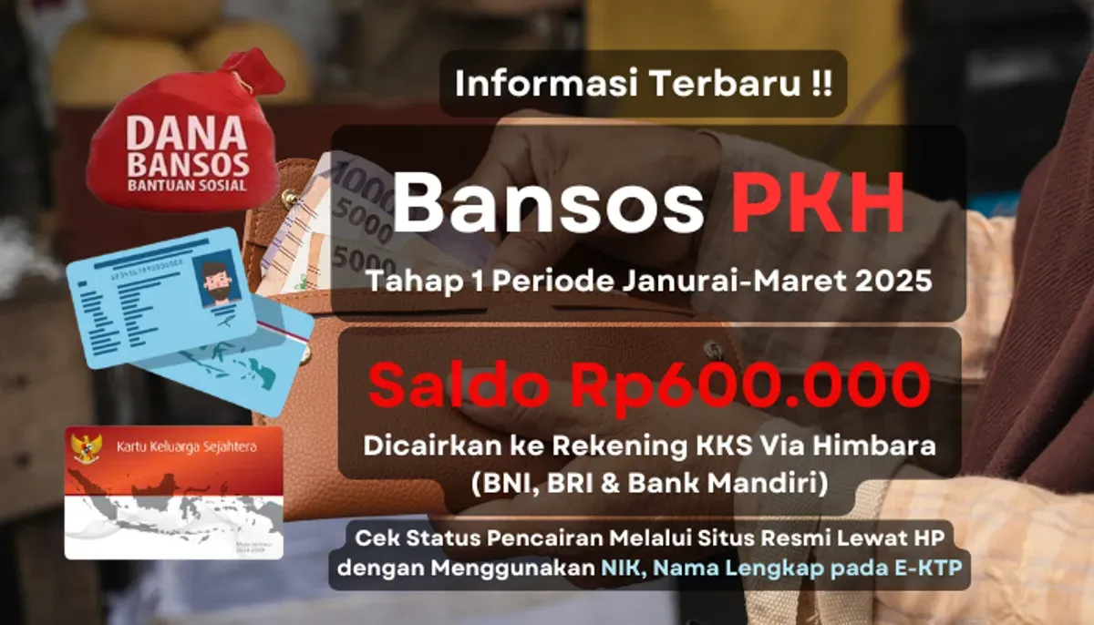 Update informasi pencairan saldo dana bansos PKH tahap 1 2025, Cek rekening KKS Himbara. (Sumber: Poskota/Aldi Harlanda Irawan)