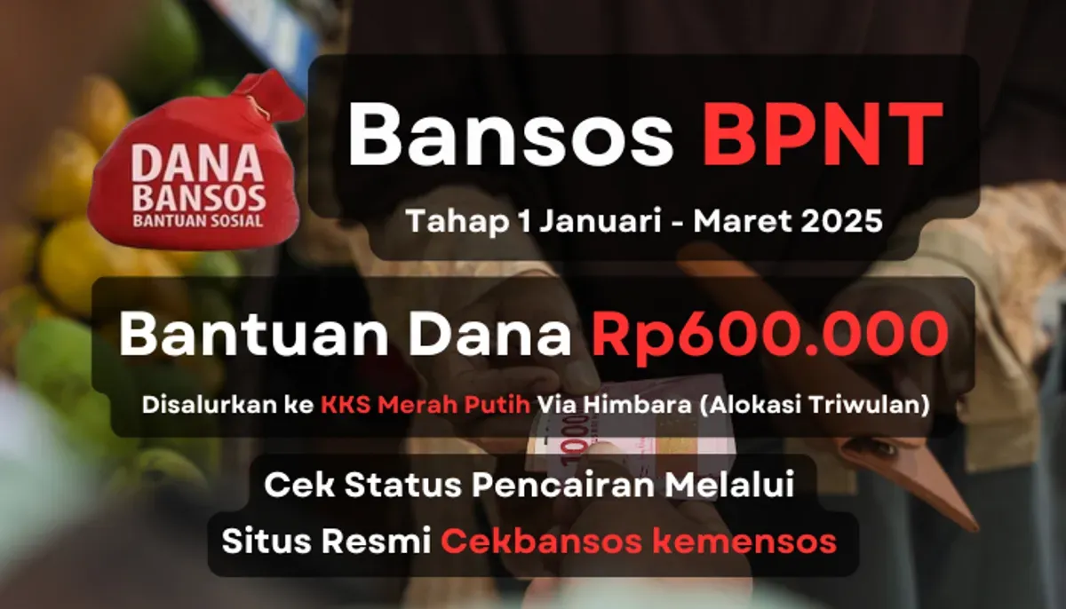 Update informasi pencairan saldo dana bansos BPNT tahap 1 2025. (Sumber: Poskota/Aldi Harlanda Irawan)