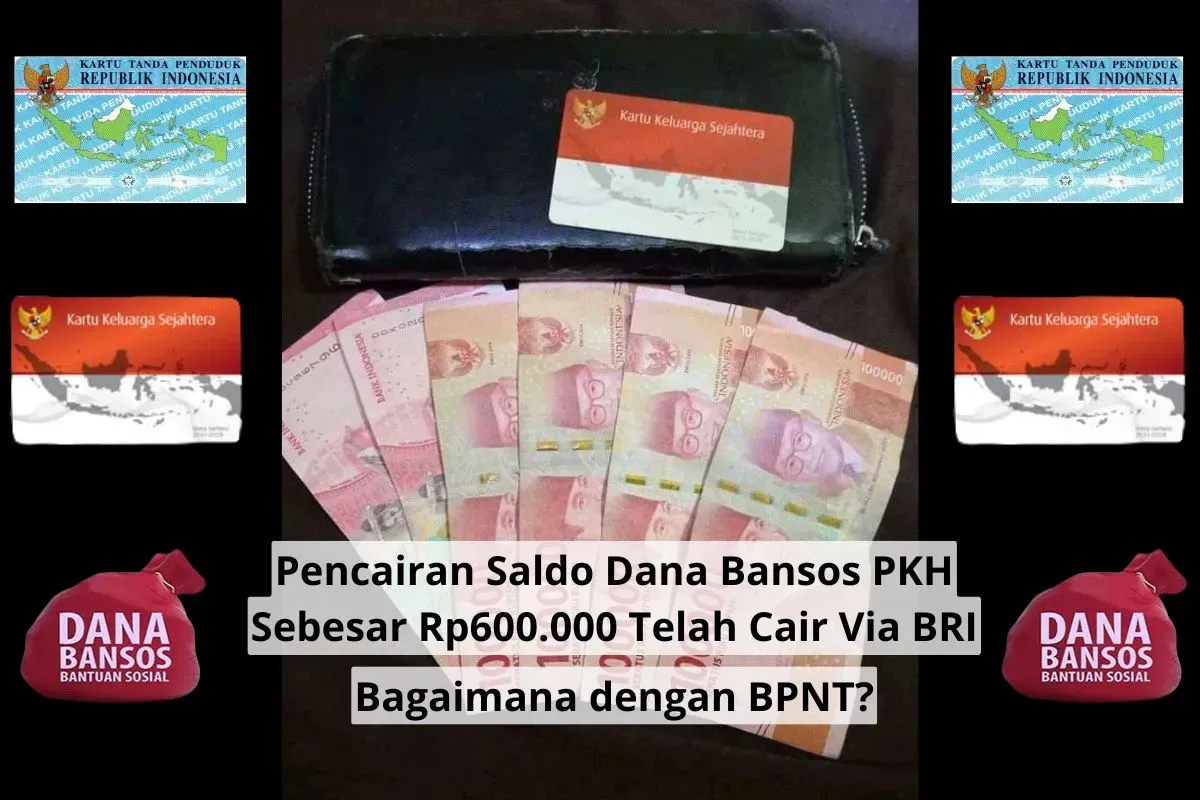 Pencairan saldo dana bansos PKH sebesar Rp600.000 telah cair via BRI (Sumber: Facebook/Lidia Paramita Edited Insan Sujadi)