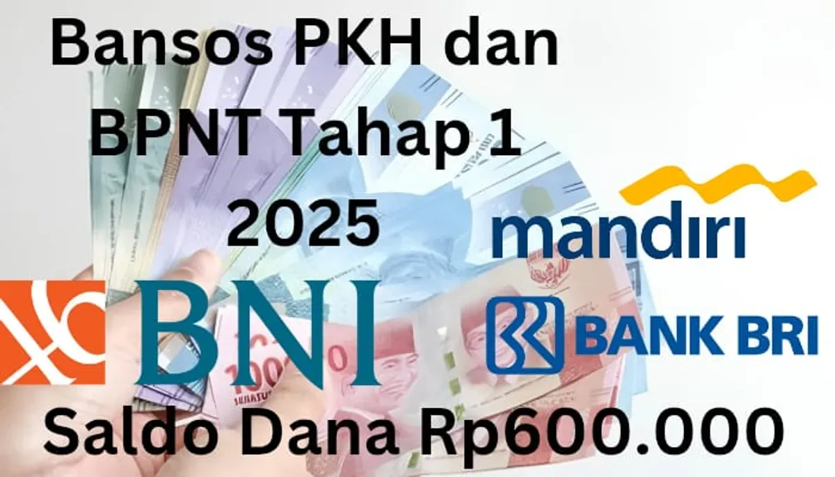 Saldo dana Rp600.000 dari subsidi bansos PKH dan BPNT tahap 1 2025 telah cair ke Rekening BNI, BRI dan Bank Mandiri KPM. (Sumber: Poskota/Gabriel Omar Batistuta)