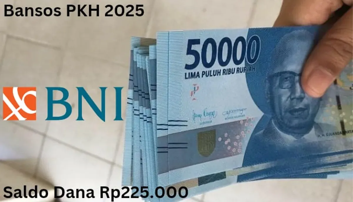 Saldo dana Rp225.000 dari subsidi bansos PKH 2025 telah cair dan bisa diambil melalui ATM BNI. (Sumber: Poskota/Gabriel Omar Batistuta)