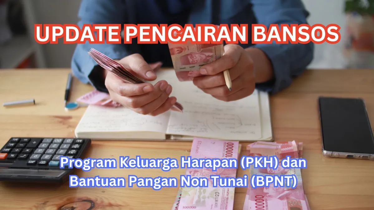 Pencairan bansos PKH dan BPNT 2025. (Sumber: Canva)